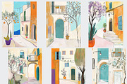 Mediterranean Spring Digital Papers, an Object Illustration by Fusion Dream (Thumbnail 3 of 9)