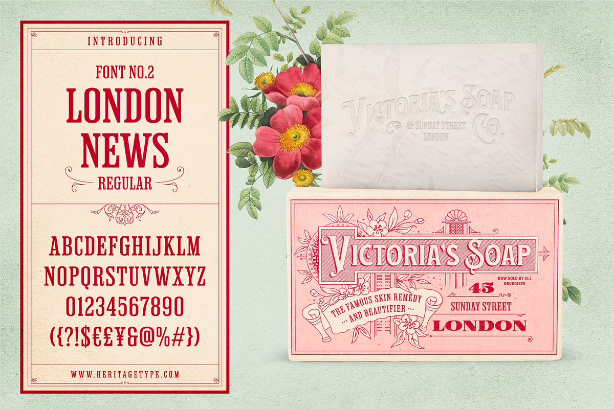 Nostalgic Font and Label Collection, a Graphic by Heritage Type Co. (Photo 9 of 14)