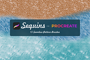 15 Sequins brushes for Procreate, a Brush Add-On by Graphics Resources (Thumbnail 4 of 9)