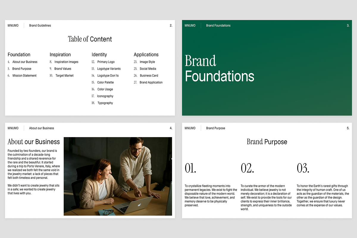 MNUMO — Brand Identity Guidelines, a Brochure Template by Middltone (Photo 2 of 8)