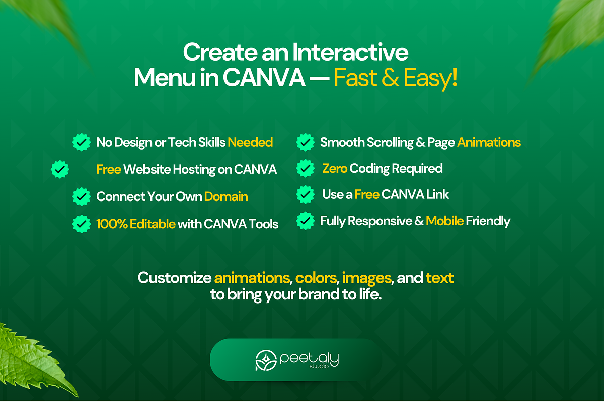 Pizza Restaurant Menu Canva Template, a Landing Page Template by PeetalyStudioDesigns (Photo 5 of 7)
