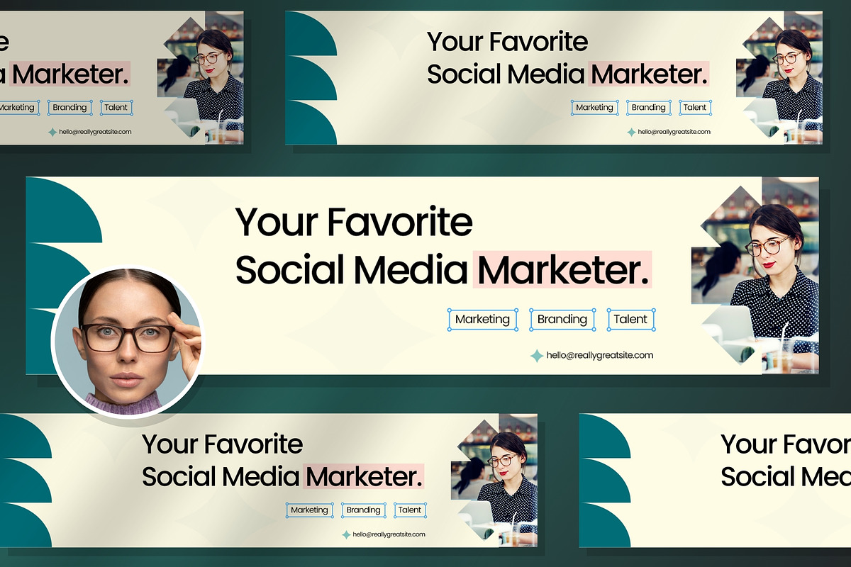 LinkedIn Banner Template, a Social Media Template by FIBRINOSÄ (Photo 1 of 2)