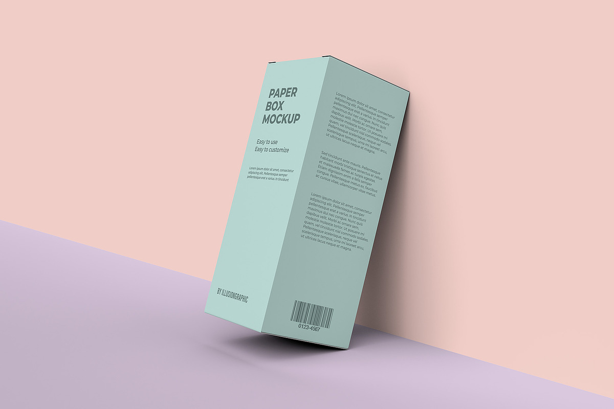 Paper Box Mockup - 8 views, a Packaging Mockup by Illusiongraphic (Photo 4 of 21)