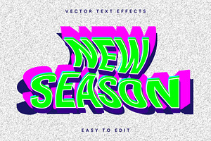 New Season Text Effect, a Layer Style Add-On by ContestDesign