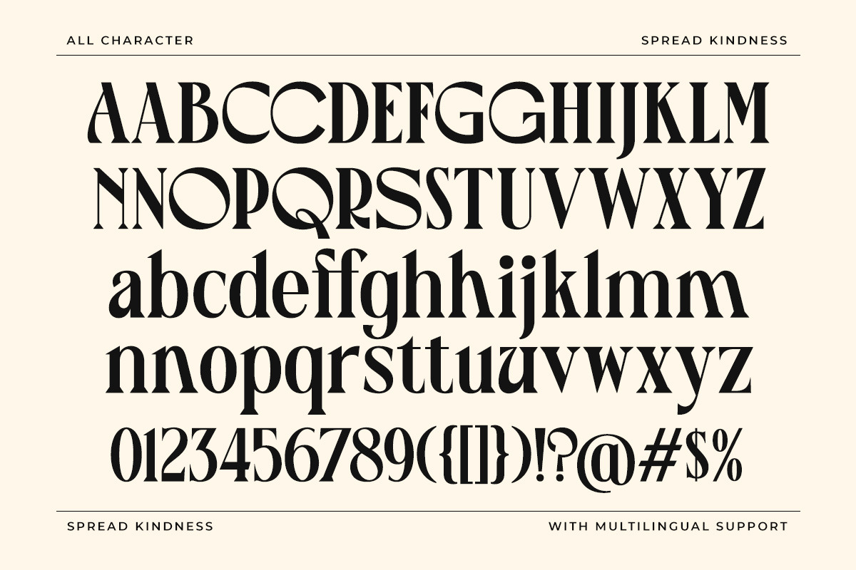 Spread Kindness Crafted Serif, a Serif Font by Letterhend Studio (Photo 9 of 12)