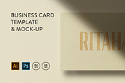 Business Card Mockup Template Logo, a Business Card Template by PrintPixel (Thumbnail 1 of 8)