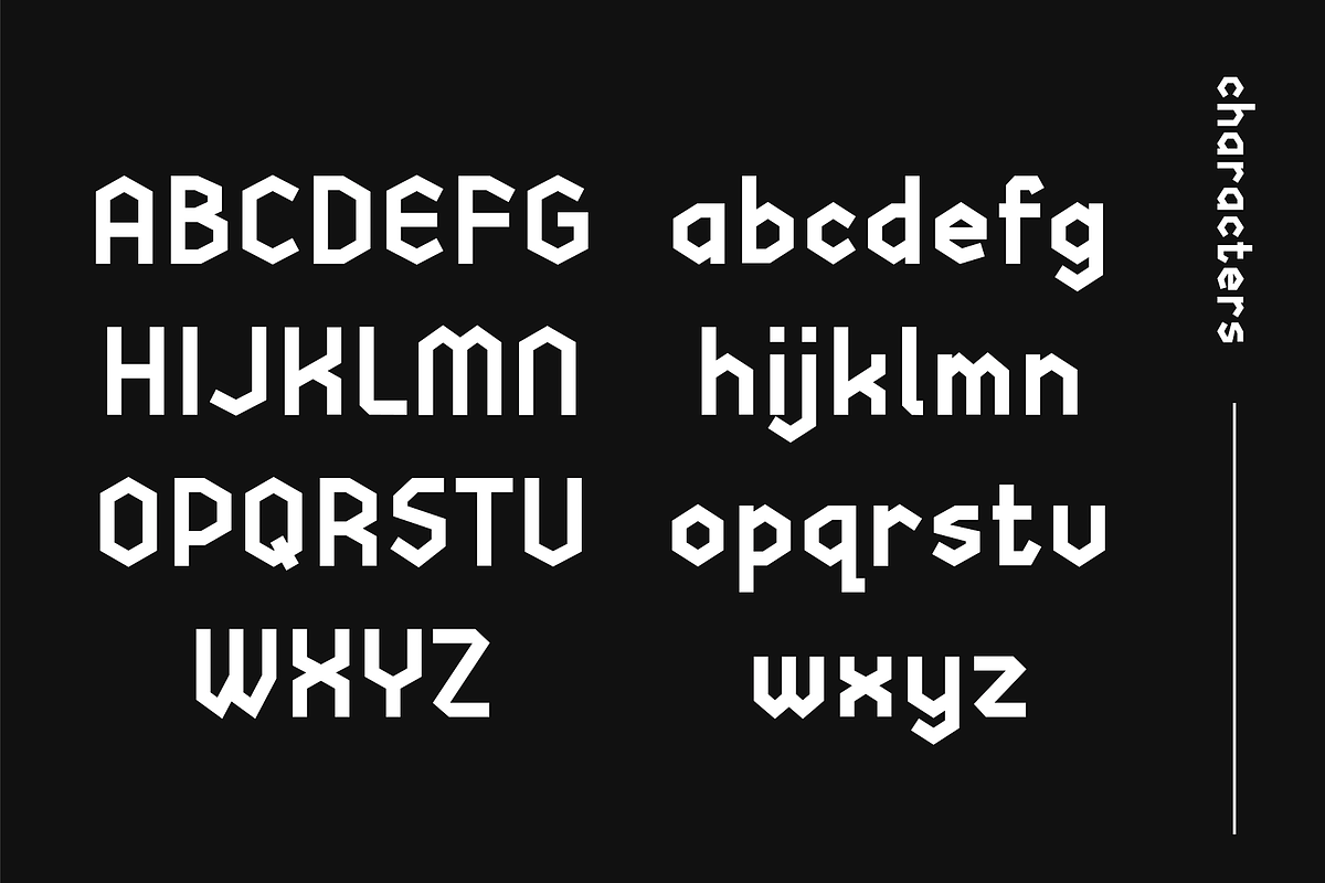 Hexaplex - Geometric Typeface, a Sans Serif Font by HipFonts (Photo 5 of 8)