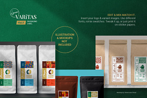 Varitas V3 Coffee Label Templates