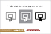 Minimal basketball icons, an Outline Icon by Picture Window (Thumbnail 3 of 5)