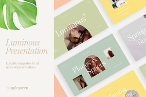 Luminous - Google Slide Template, a Presentation Template by Pixel And Oblivé