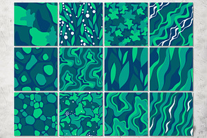 DEEP GREEN, 12 Abstract Patterns