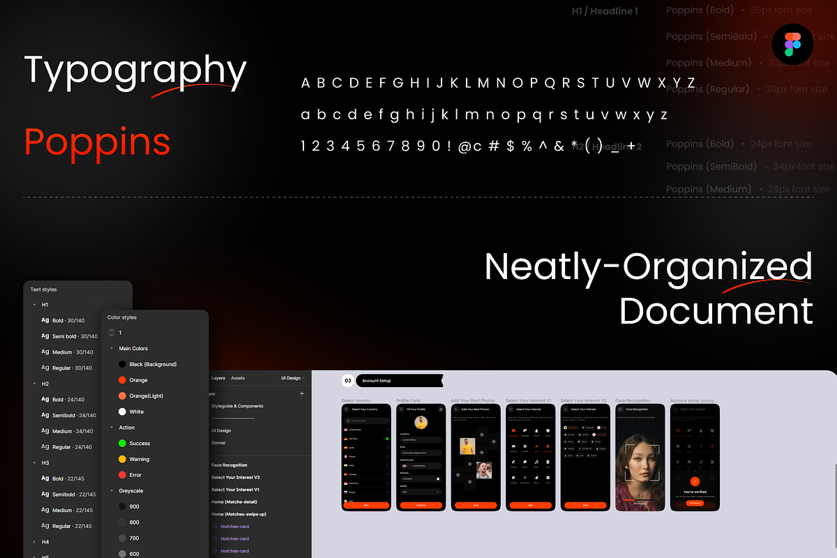LoveAffection: Dating App UI kit, an UI Kit Template by Fluttertop (Photo 2 of 8)