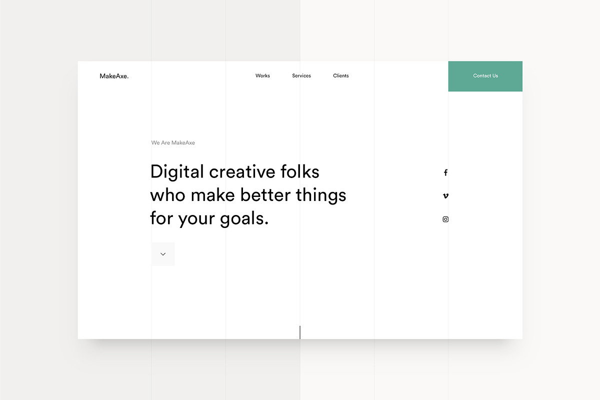 MakeAxe — Portfolio Landing Page, a Landing Page Template by artemmashirov (Photo 1 of 3)
