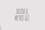 Skinny Font He Loves Me, a Font by pixelcolours (Thumbnail 3 of 6)