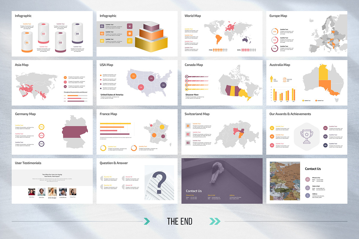 Pitch Deck PowerPoint Template, a Presentation Template by White Graphic (Photo 13 of 13)