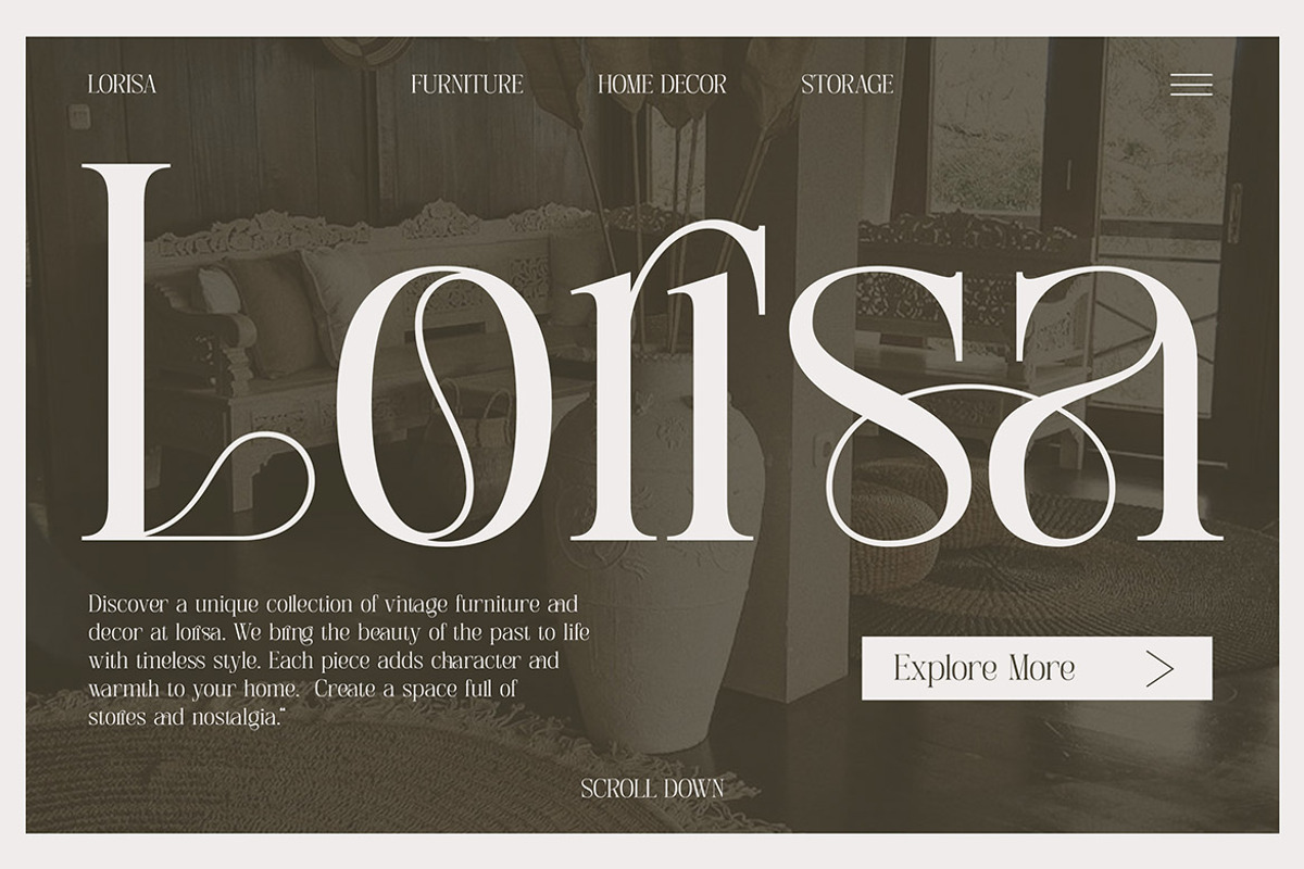 Belinda Rosalind, a Serif Font by Cruzine (Photo 4 of 9)