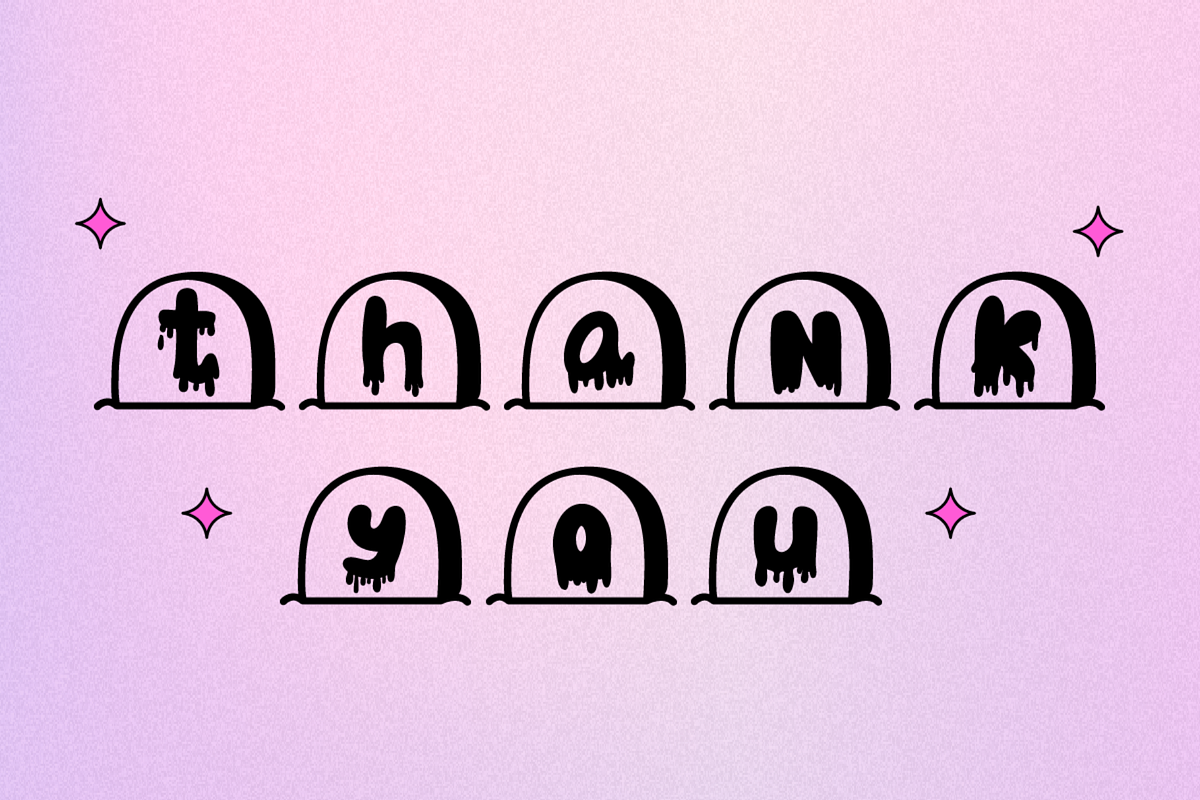 Pink Stone Font Decorative Font, a Handwritten Font by Kanink Studio (Photo 8 of 8)