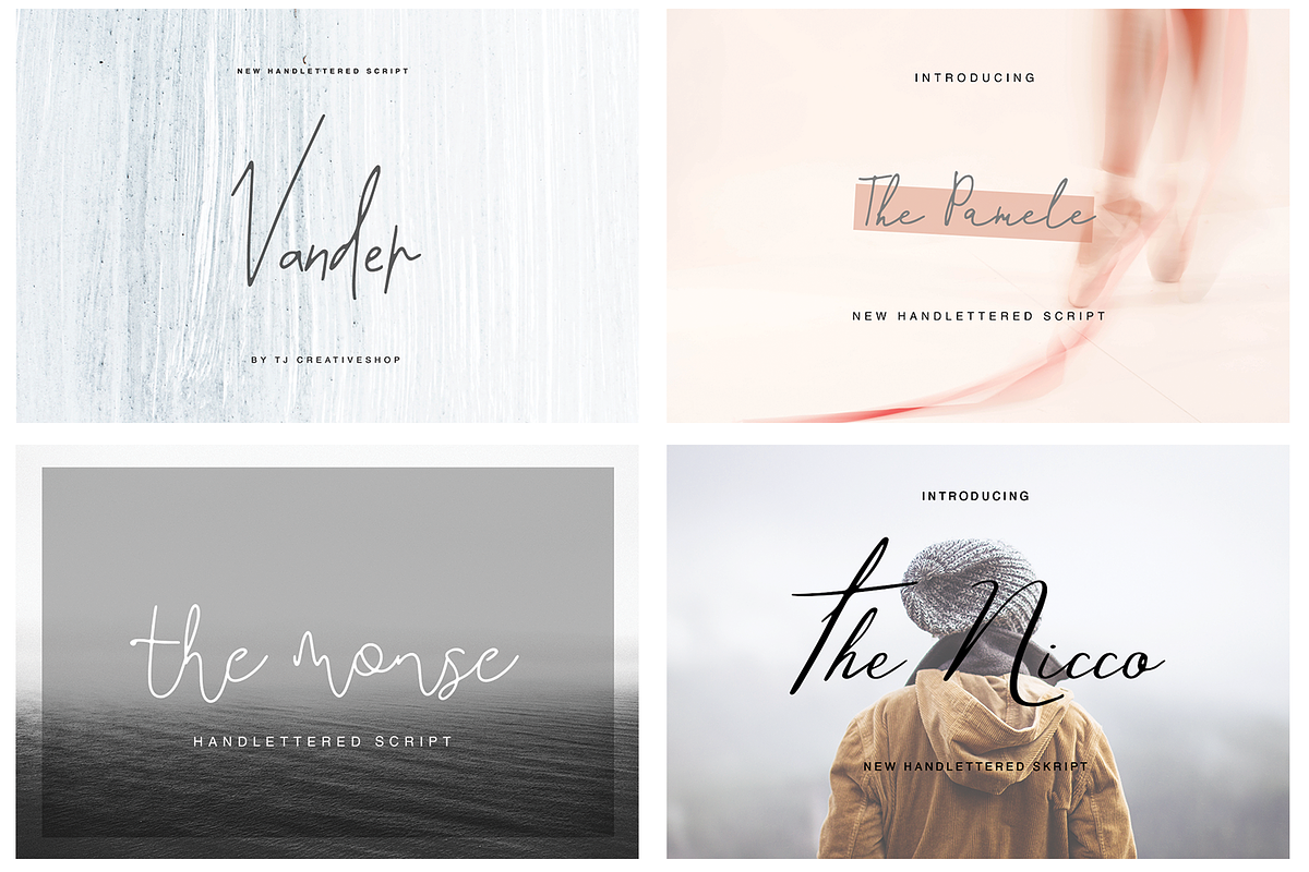 Hand Written Font Bundle 90 in 1, a Script Font by Quothron (Photo 59 of 64)