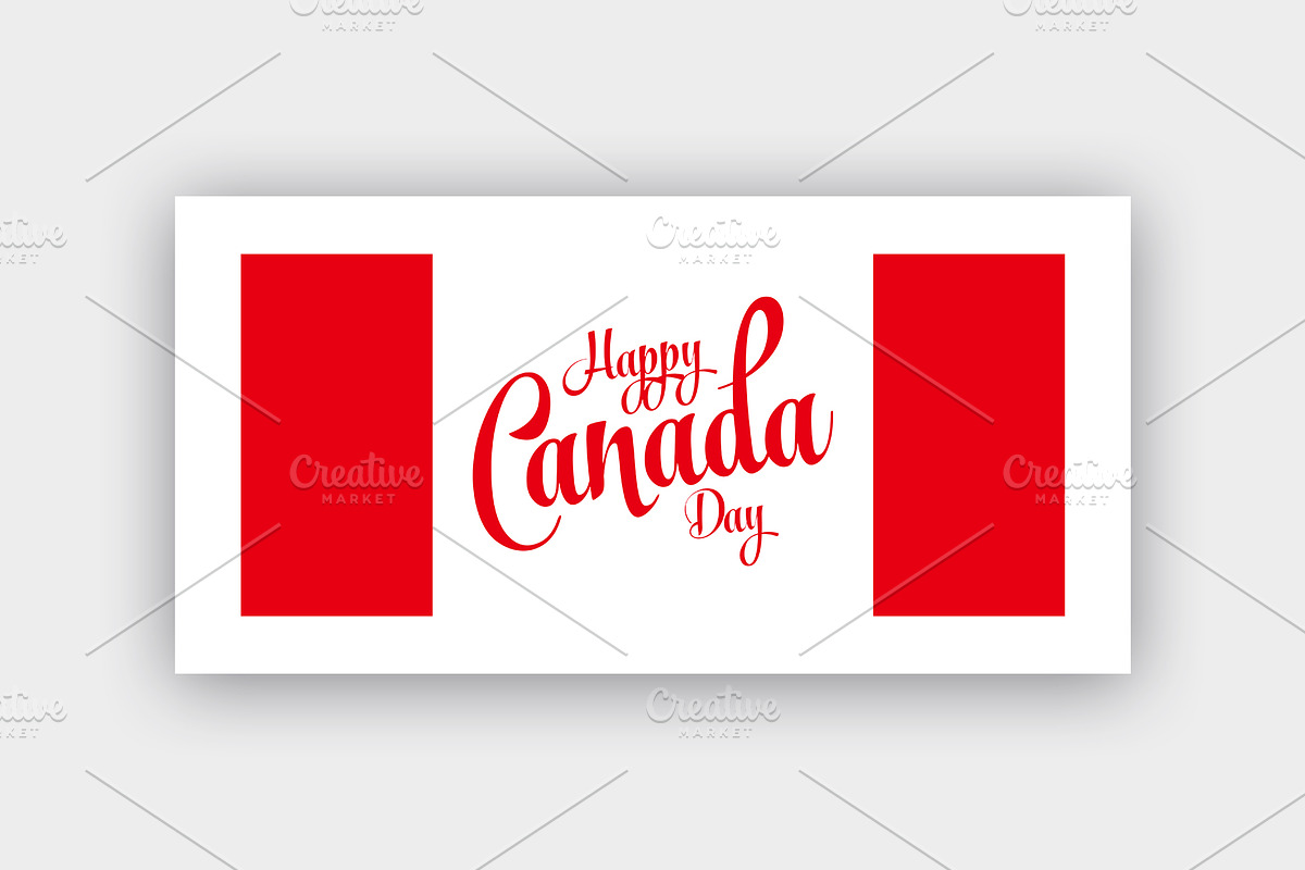Canada Day Greeting Card Vector Pack, a Background Graphic by Bordo (Photo 5 of 6)