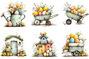 Farmhouse Easter Clipart, an Illustration by Sublimation Artist (Thumbnail 6 of 7)