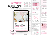 Business plan template canva, a Print Template by PlannersByBee (Thumbnail 1 of 2)