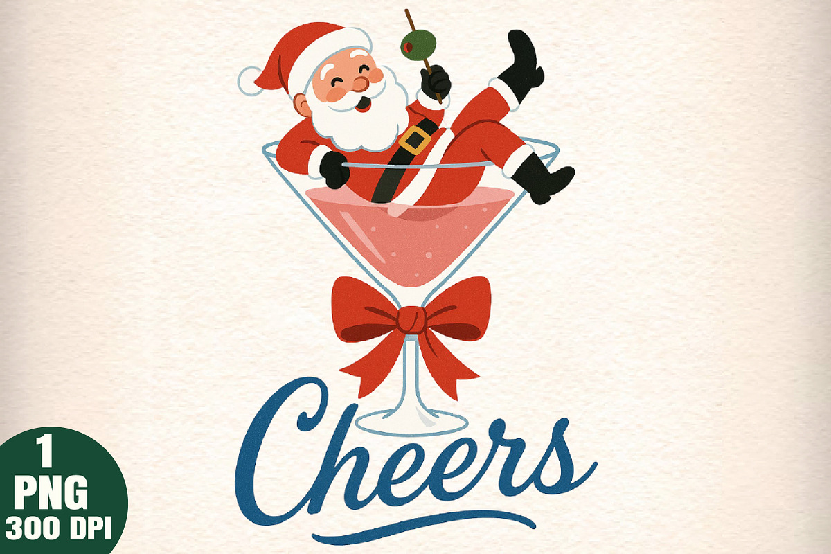 Christmas Cocktail PNG, an Illustration by Daily.Designs (Photo 1 of 5)