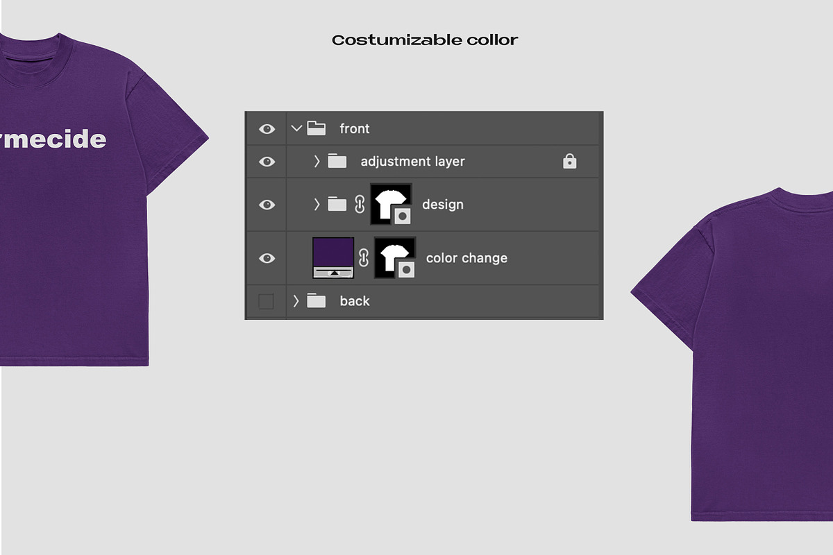 Boxy t-shirt mockup, a Shirt Mockup by Barmecide Mockup Studio (Photo 3 of 3)