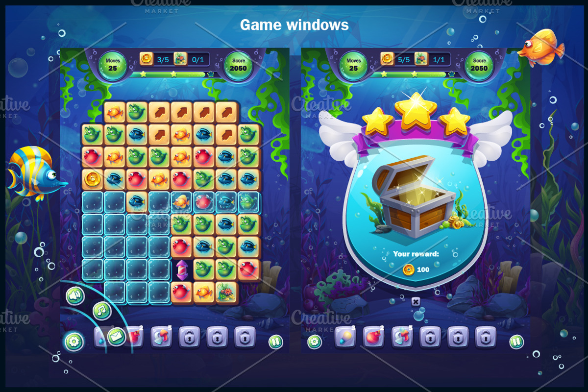 Fish world mach 3 for tablets, an Animal Illustration by Nearbirds (Photo 5 of 9)