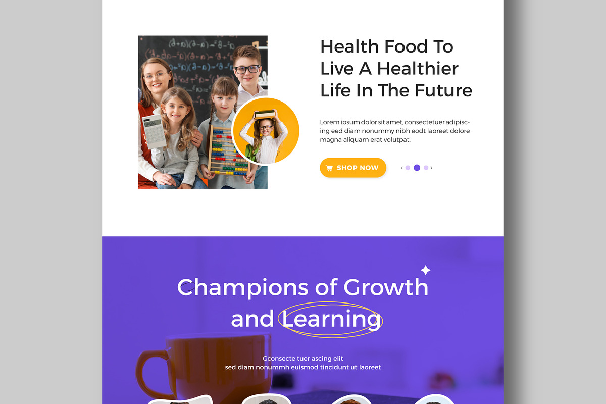 Landing Page Book Shop, a Landing Page Template by MightyDesign (Photo 4 of 10)