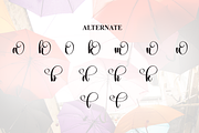 Umbrella | Script Font, a Handwritten Font by Scratchones (Thumbnail 8 of 9)
