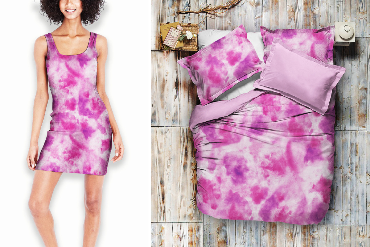 Vibrant Purple Watercolor Pattern, a Pattern Graphic by Gullenda (Photo 4 of 6)