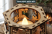 Christmas Tea Light Holder Bundle, a Graphic by AtacanDigital (Thumbnail 6 of 7)