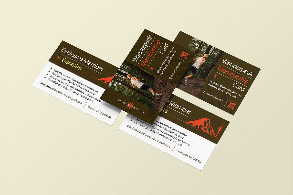 Wanderpeak - Membership Card, a Card Template by StreaksideStd (Photo 3 of 3)