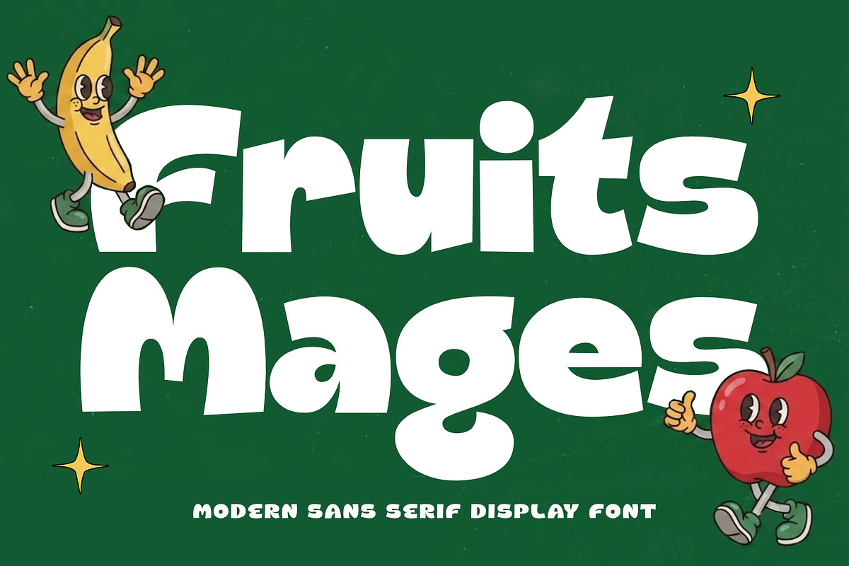 Fruits Mages, a Sans Serif Font by Sealoung (Photo 1 of 10)