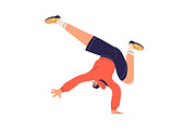 Happy people in free poses set, a Person Illustration by Good Studio (Thumbnail 7 of 7)