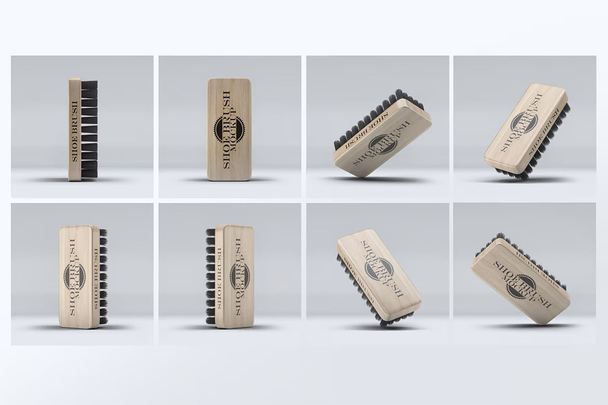 Shoe Brush Mock-Up, a Product Mockup by DesignRushMarket (Photo 1 of 9)