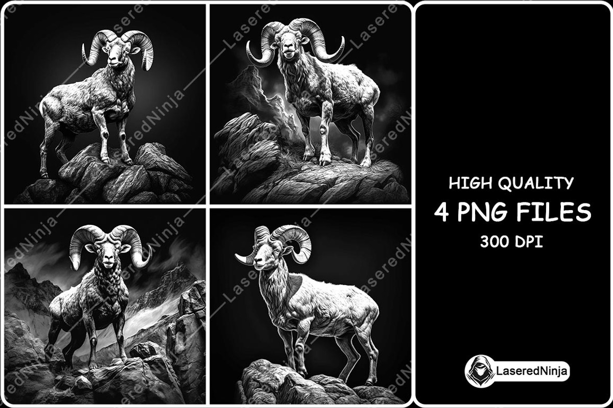Ram Sheep Bighorn Male Goat Breed, a Background Graphic by LaseredNinja (Photo 1 of 7)