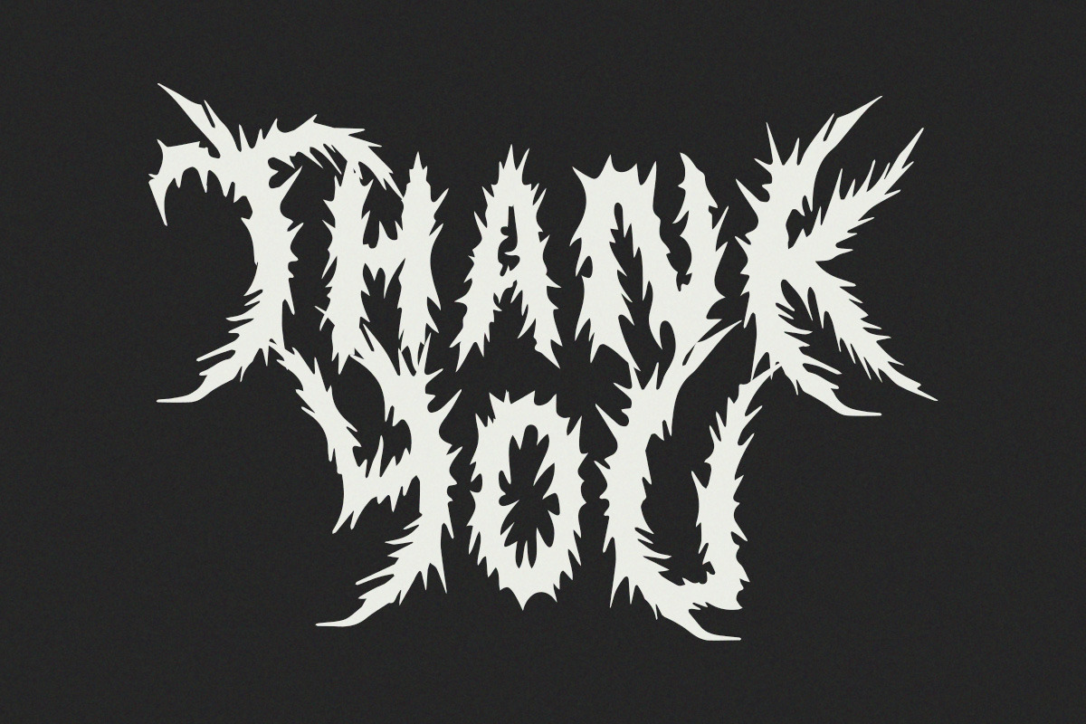 Highlose Black Metal Font, a Blackletter Font by Letterhend Studio (Photo 9 of 9)