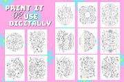 Flowers Coloring Book, a Decorative Illustration by Line Store (Thumbnail 2 of 7)