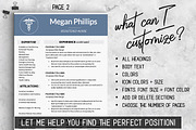 Medical Resume Template //, a Resume Template by LevelUpResume (Thumbnail 4 of 5)