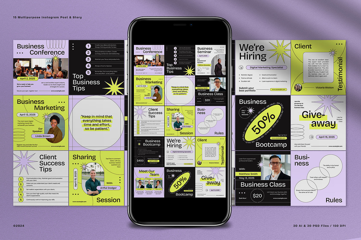 Modern Business Instagram Pack, a Social Media Template by graphicook (Photo 1 of 5)