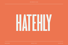Hatehly - Modern Condensed Typeface