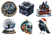Goth Christmas Bundle, an Illustration by Daily.Designs (Thumbnail 4 of 4)