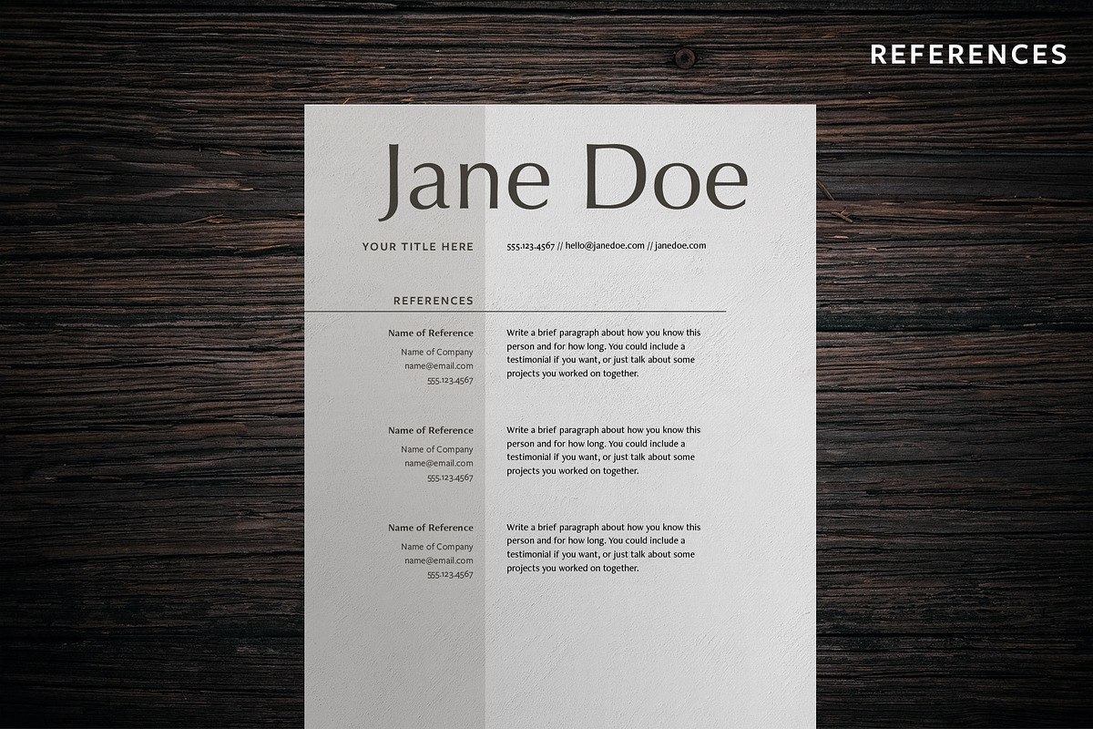 Chic Resume Template, a Resume Template by Templates by Maggie (Photo 4 of 4)