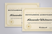 Gold Ornate Certificate Template, a Stationery Template by DesignerCandies (Thumbnail 3 of 4)