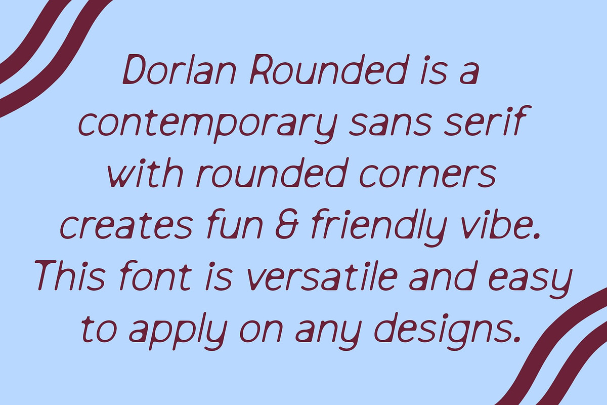 Dorlan Rounded, a Sans Serif Font by Craft Supply Co. (Photo 2 of 8)