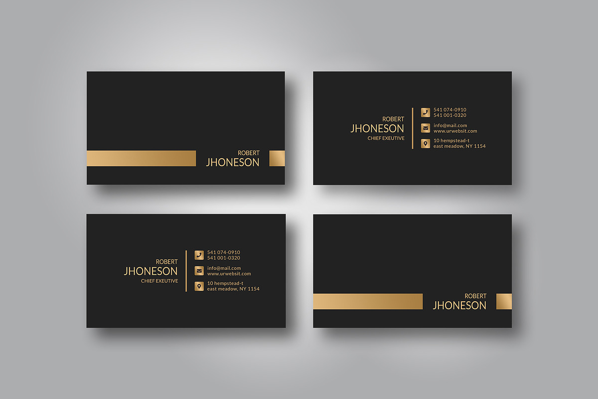Golden Business Card, a Business Card Template by Helal Shop (Photo 3 of 3)