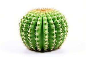 Green cactus on white background, a Nature Photo by AlyaAnd
