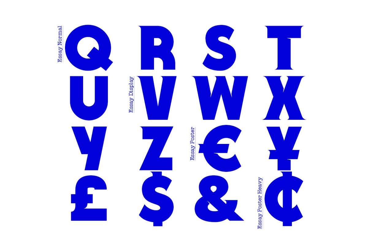 Essay Font Family preview 2