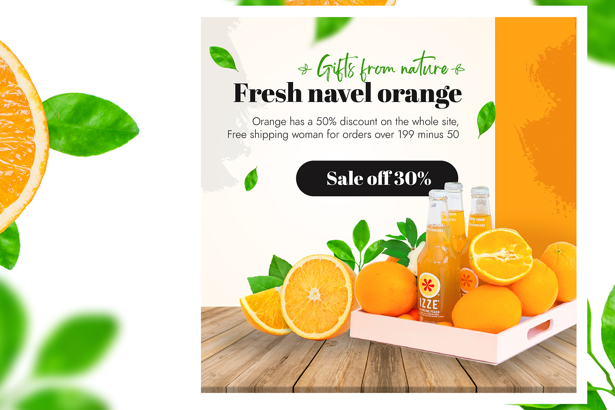 Fresh navel orange - Social Media, a Social Media Template by FoxStore (Photo 5 of 5)